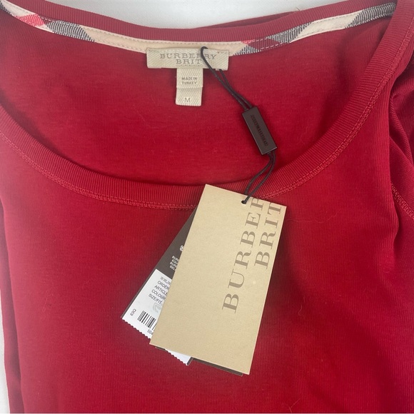 Burberry Brit Military Red Tunic 3/4 Sleeve NWT - Picture 2 of 10
